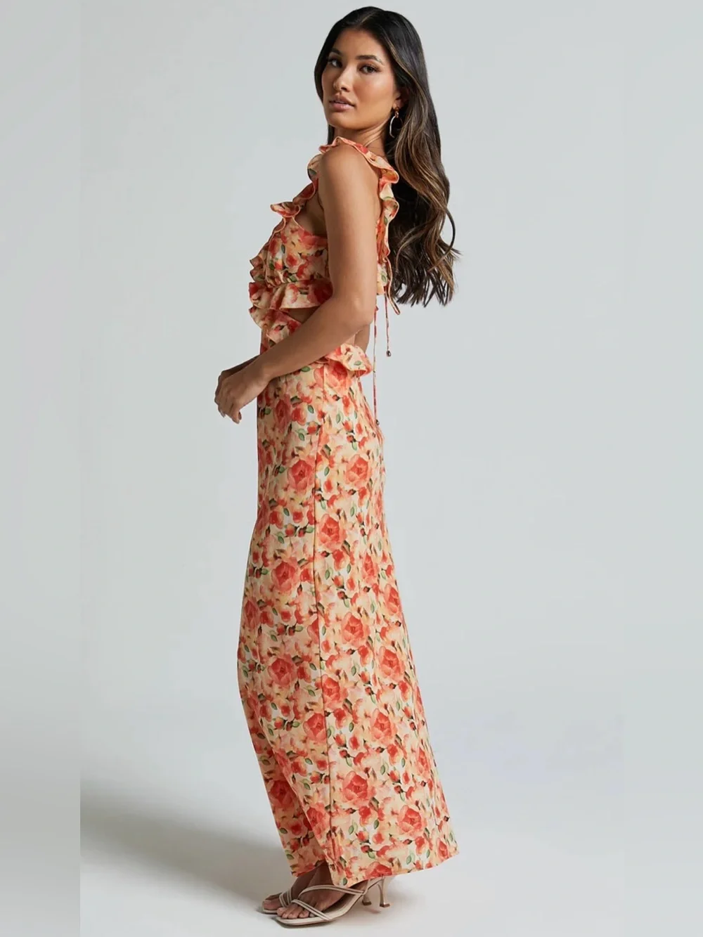 showpo floral midi dress Georgine Midi Dress